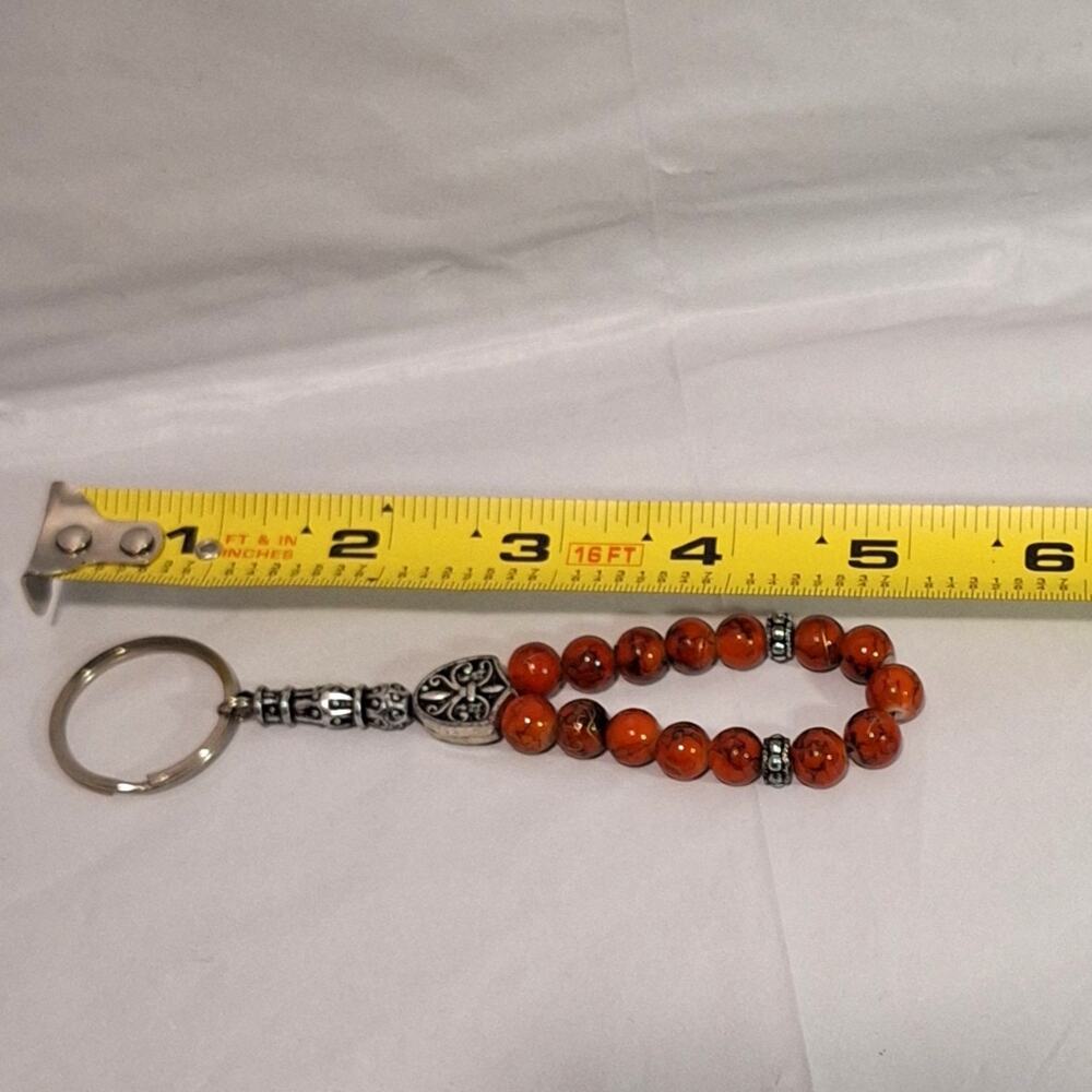 Turkish Style Beaded Keychain - Picture 2 of 2
